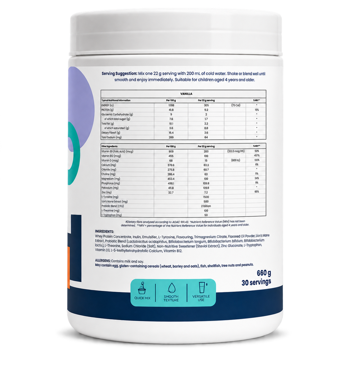 Focus & Calm Vanilla Shake